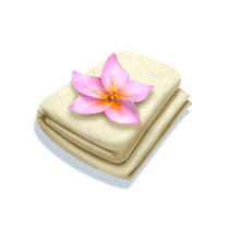 เครื่องหมาย ผ้าเช็ดตัว Bikini Paradise