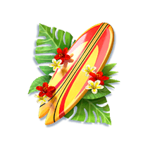 เครื่องหมาย เซิร์ฟบอด Bikini Paradise